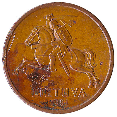 50 Centas coin Lithuania (1991-1996)