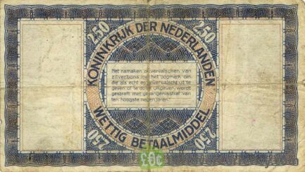 2 1/2 Dutch Guilders banknote (Zilverbon)