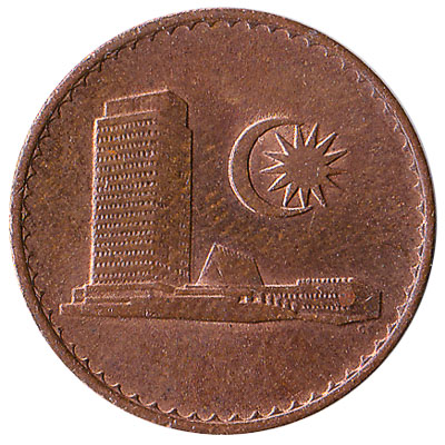 1 sen coin Malaysia (First series)