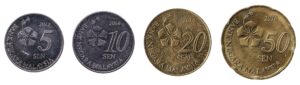 Malaysian Sen coins