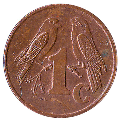 1 cent coin South Africa