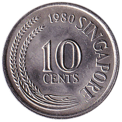 10 Cents coin Singapore (First series)