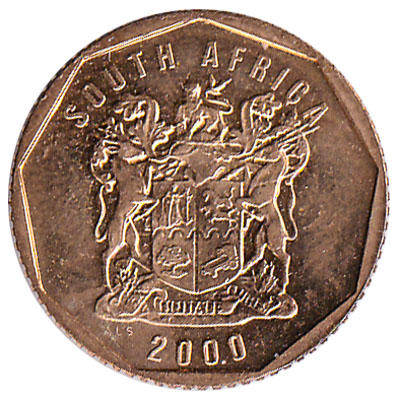 10 cents coin South Africa (bronze coloured)