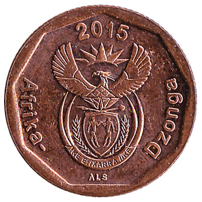10 cents coin South Africa (copper coloured)