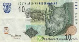10 South African Rand banknote (Rhino type 2005)