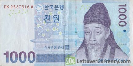 1000 South Korean won banknote (2007 issue)