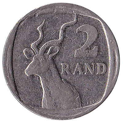2 South African rand coin