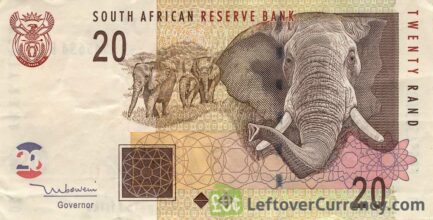 20 South African Rand banknote (Elephant type 2005)