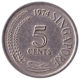 5 Cents coin Singapore (First series)