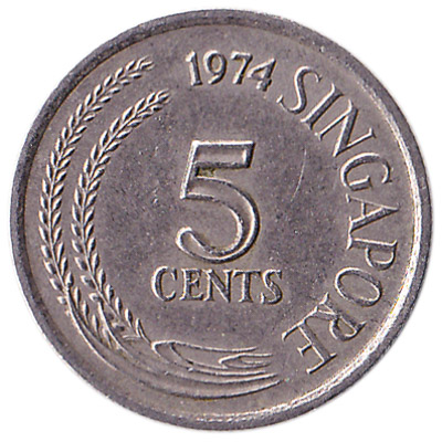 5 Cents coin Singapore (First series)