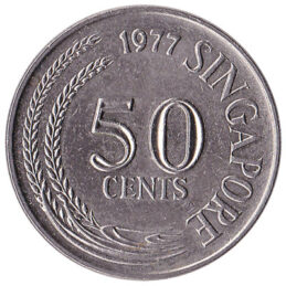 50 cents coin Singapore (First series)