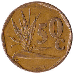 50 cents coin South Africa