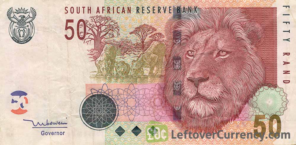 50 South African Rand banknote (Lion type 2005)