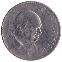British Crown coin Churchill (1965)