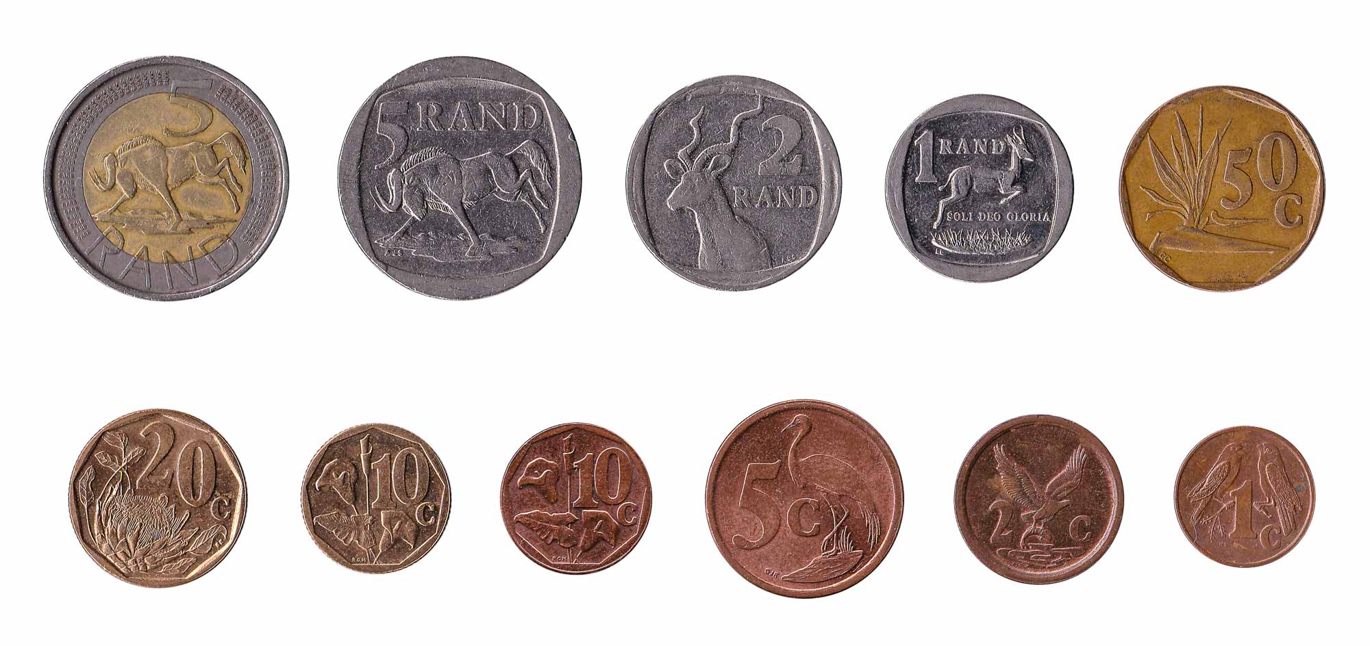 South African Rand coins.