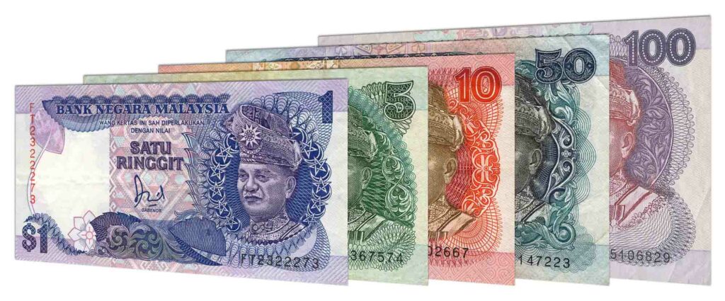 withdrawn Malaysian Ringgit banknotes