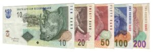 withdrawn South African rand banknotes accepted for exchange