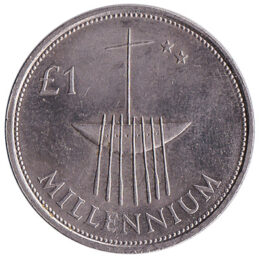 1 Irish Pound coin Millennium