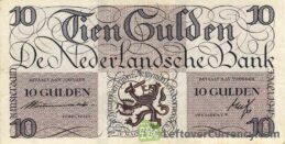 10 Dutch Guilders banknote (Lieftincktientje)
