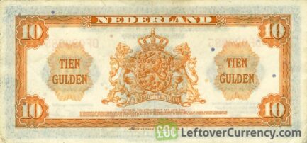 10 Dutch Guilders banknote (Muntbiljet 1943)