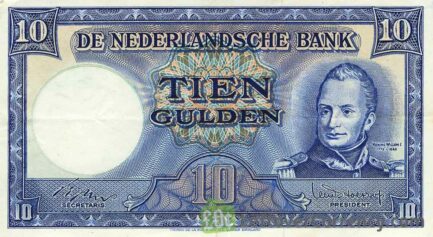 10 Dutch Guilders banknote (Willem I)