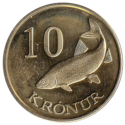 10 Faroese Kronur coin