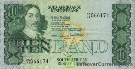 10 South African Rand banknote (van Riebeeck 1978 Issue)