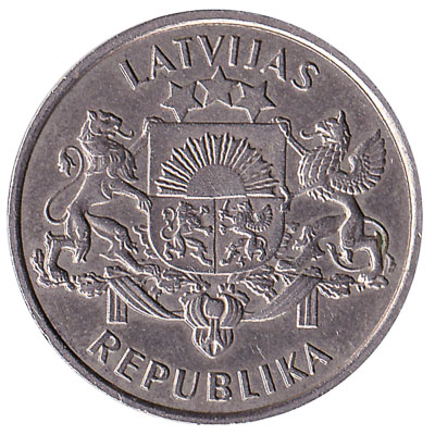 2 Lati coin (Proclamation of the Republic of Latvia)