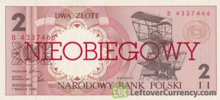 2 Polish Zlote banknote (Nieobiegowy)