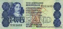 2 South African Rand banknote (van Riebeeck 1978 Issue)