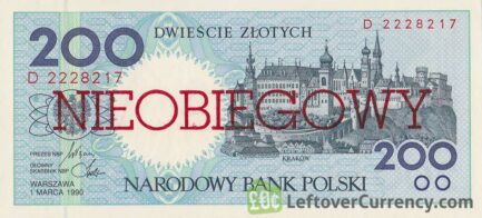 200 Polish Zlotych banknote (Nieobiegowy)