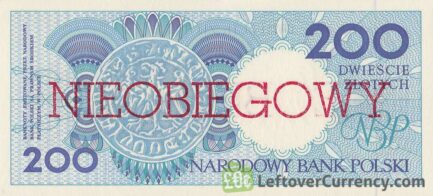 200 Polish Zlotych banknote (Nieobiegowy)