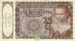 25 Dutch Guilders banknote (Prinsesje)