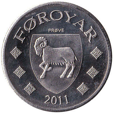 5 Faroese Kronur coin