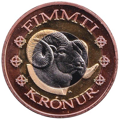 50 Faroese Kronur coin