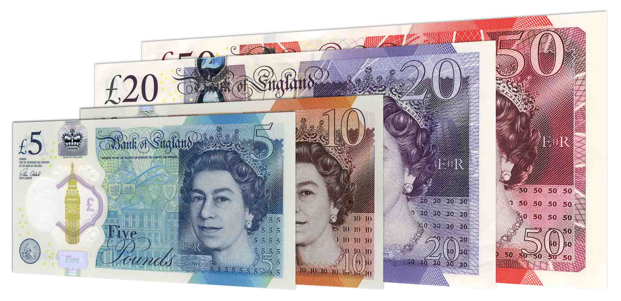 current Bank of England banknotes accepted for exchange 