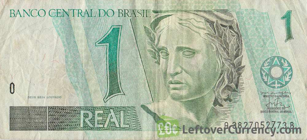 1 Brazilian Real banknote