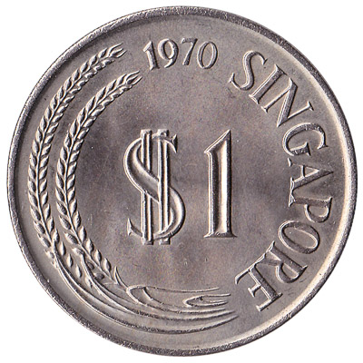 1 dollar coin Singapore (First series)