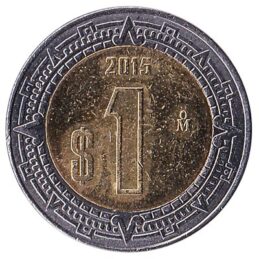 1 Mexican Peso coin
