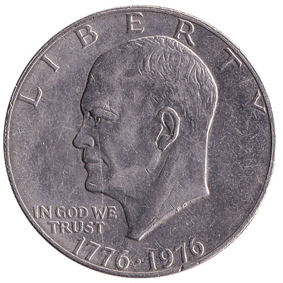 1 US Dollar coin (Eisenhower Bicentennial issue)