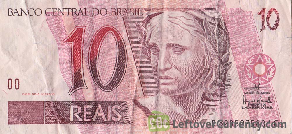 10 Brazilian Reais banknote