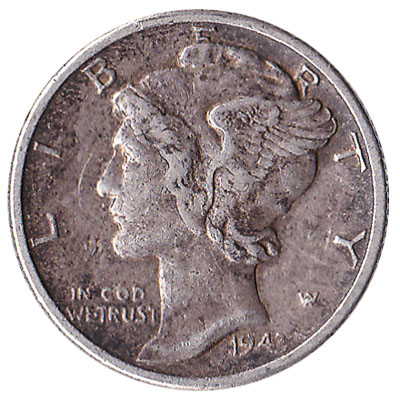 10 cents coin Mercury Dime