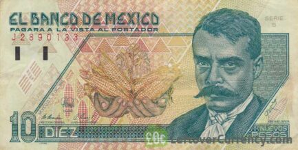 10 Mexican Pesos banknote (Series D)