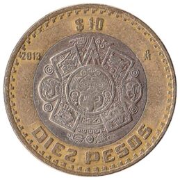 10 Mexican Pesos coin
