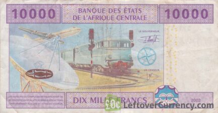 10000 francs banknote Central African CFA