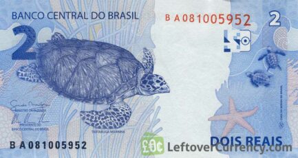 2 Brazilian Reais banknote (2010 issue)