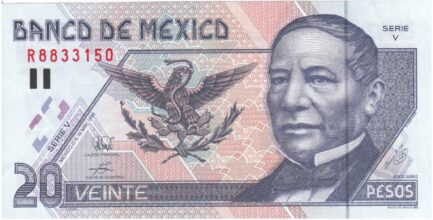 20 Mexican Pesos banknote (Series D)