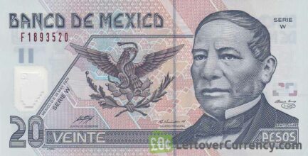 20 Mexican Pesos banknote (Series D polymer)