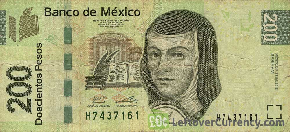 200 Mexican Pesos banknote (Series F)