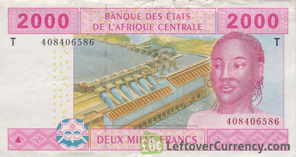 2000 francs banknote Central African CFA